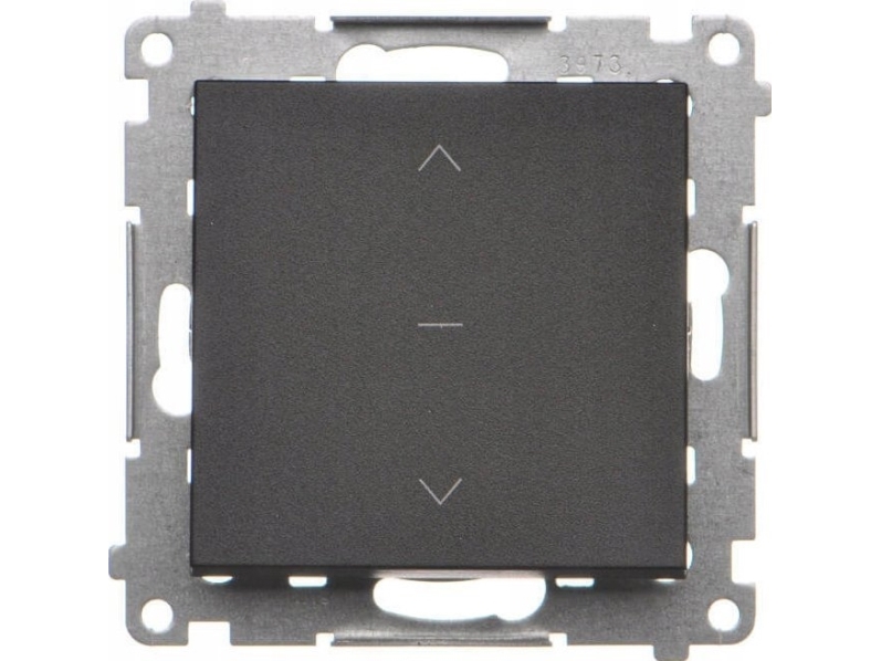 Kontakt-Simon rulleskift kobling 55 TZW1K.01/149 trefelts 1-0-2 modul 10 A 250V~ hurtigklemmer sort mat