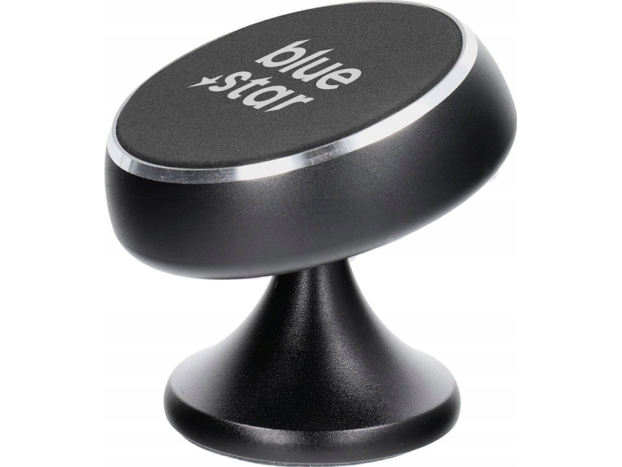 Blue Star Magnetisk Bilholder/Mobilholder Short Stick Til Bord/Skrivebord Sort
