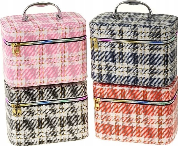 Trunk L med låsende spejl 23x17x15 cm MIX