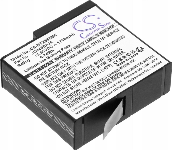 Cameron Sino Wiederaufladbare Batterie Cinsbaja Für Insta360 Insta 360 Ace / Ace Pro / Cs-Ntx365mc Kameras