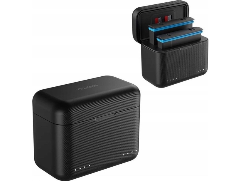 Telesin kameraladdare Usb-laddare för 2x batteri för Insta360 X3 / Insta 360 X 3 Telesin / S0-bcg-03-tis | Foto och video - Videokamera - Actionkamera tillbehör | GameStuff