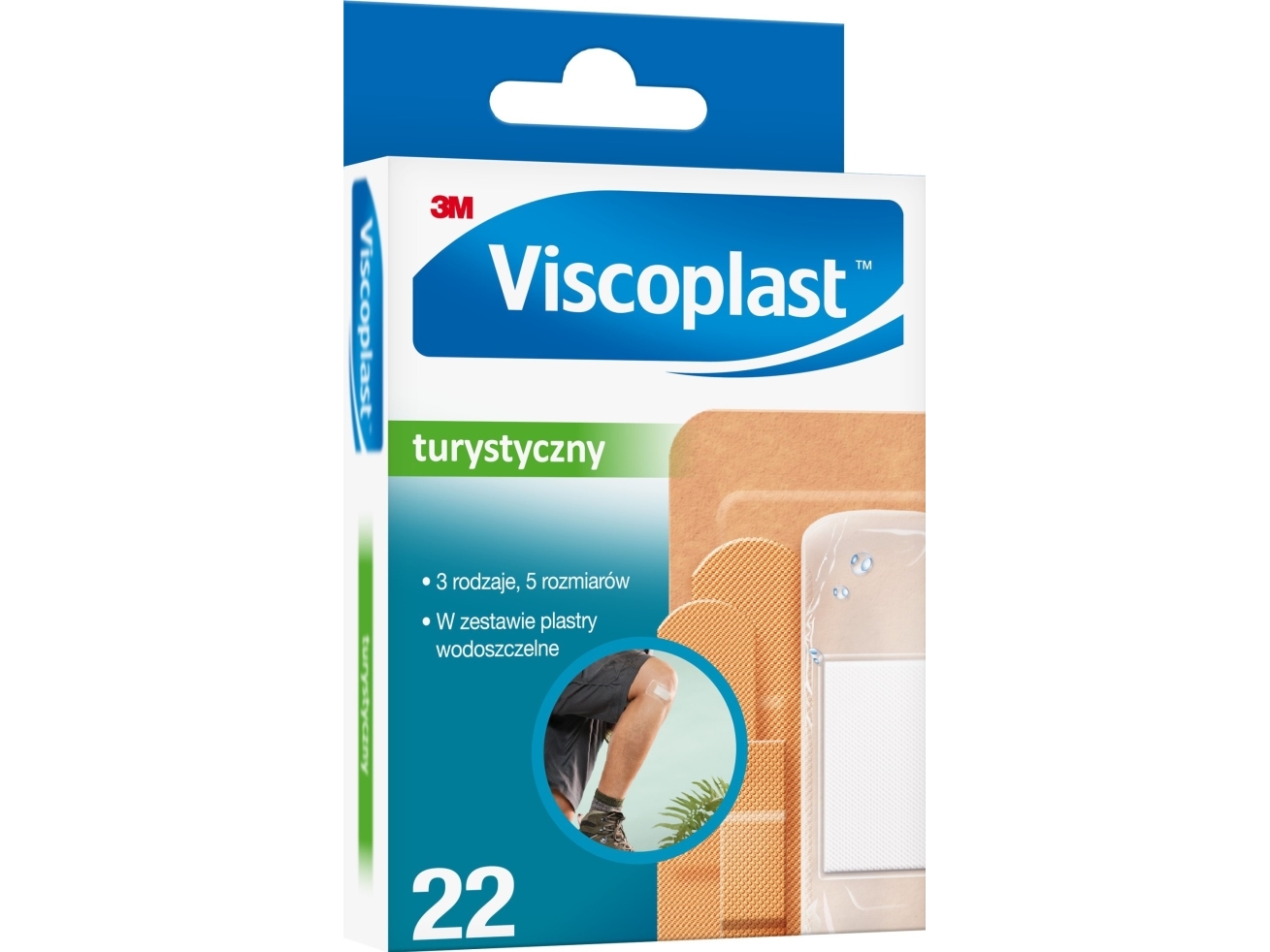 Viscoplast Tourist Patch, 5 størrelser, 22 stk.