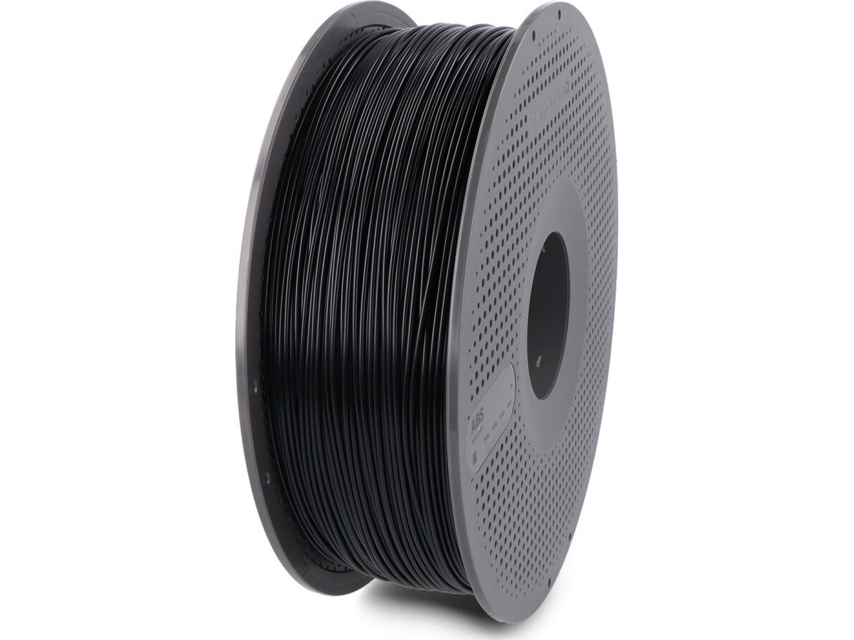 Bambu Lab Abs Plastikas 1.75Mm 1Kg - Komplekte Su Daugkartinio Naudojimo Ritė - Juodas