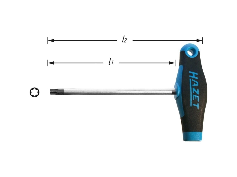 Hazet Workshop Torx-skruvmejsel storlek T 7 Bladlängd: 80 mm | Verktyg & Verkstad - Skruvmejsel - Torxmejlslar | GameStuff