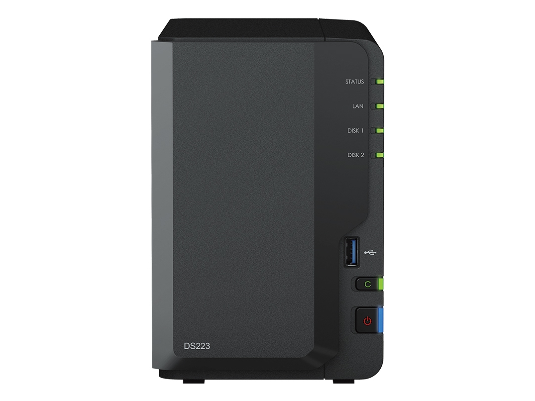Synology Diskstation Ds223, Nas, Mini Tower, Realtek, Rtd1619b, 2 Gb, Ddr4