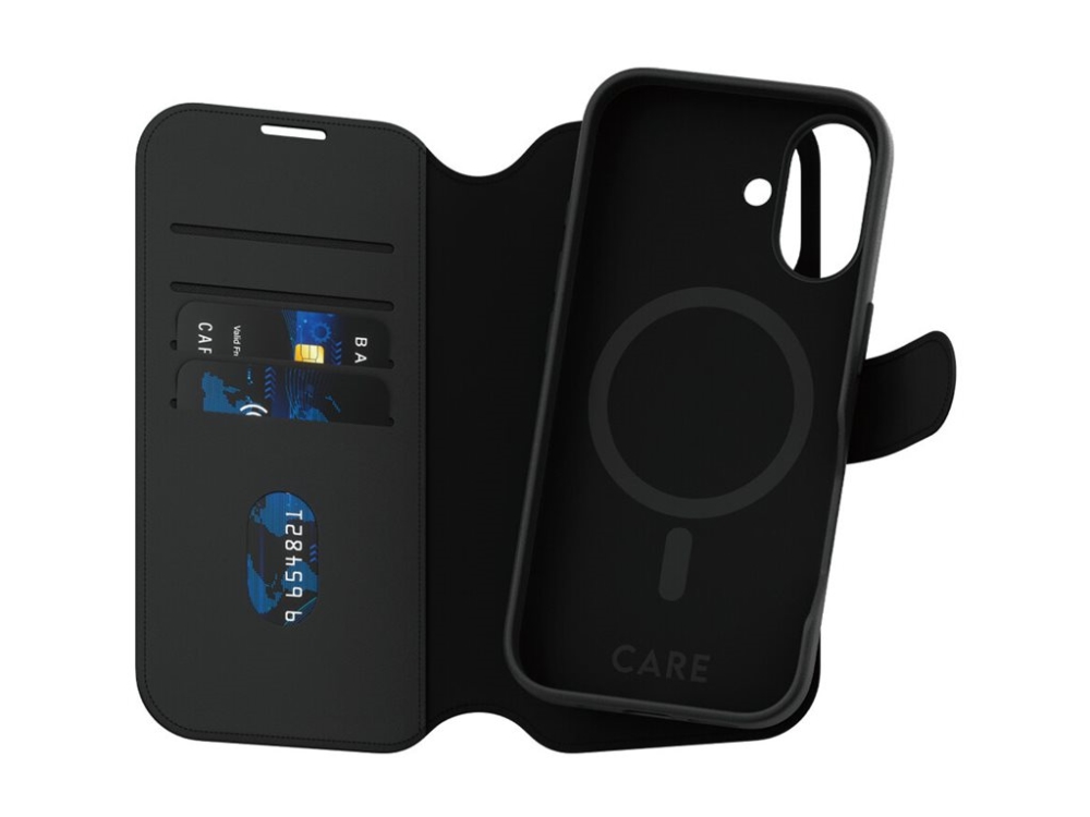 CARE by PanzerGlass Tango - Flipomslag til mobiltelefon - to-i-en - MagSafe-kompatibilitet - polykarbonat, polyuretan-læder