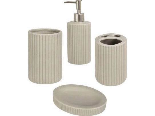 Bathroom Solutions Bad-Accessoires Aus Keramik, 4 Elemente
