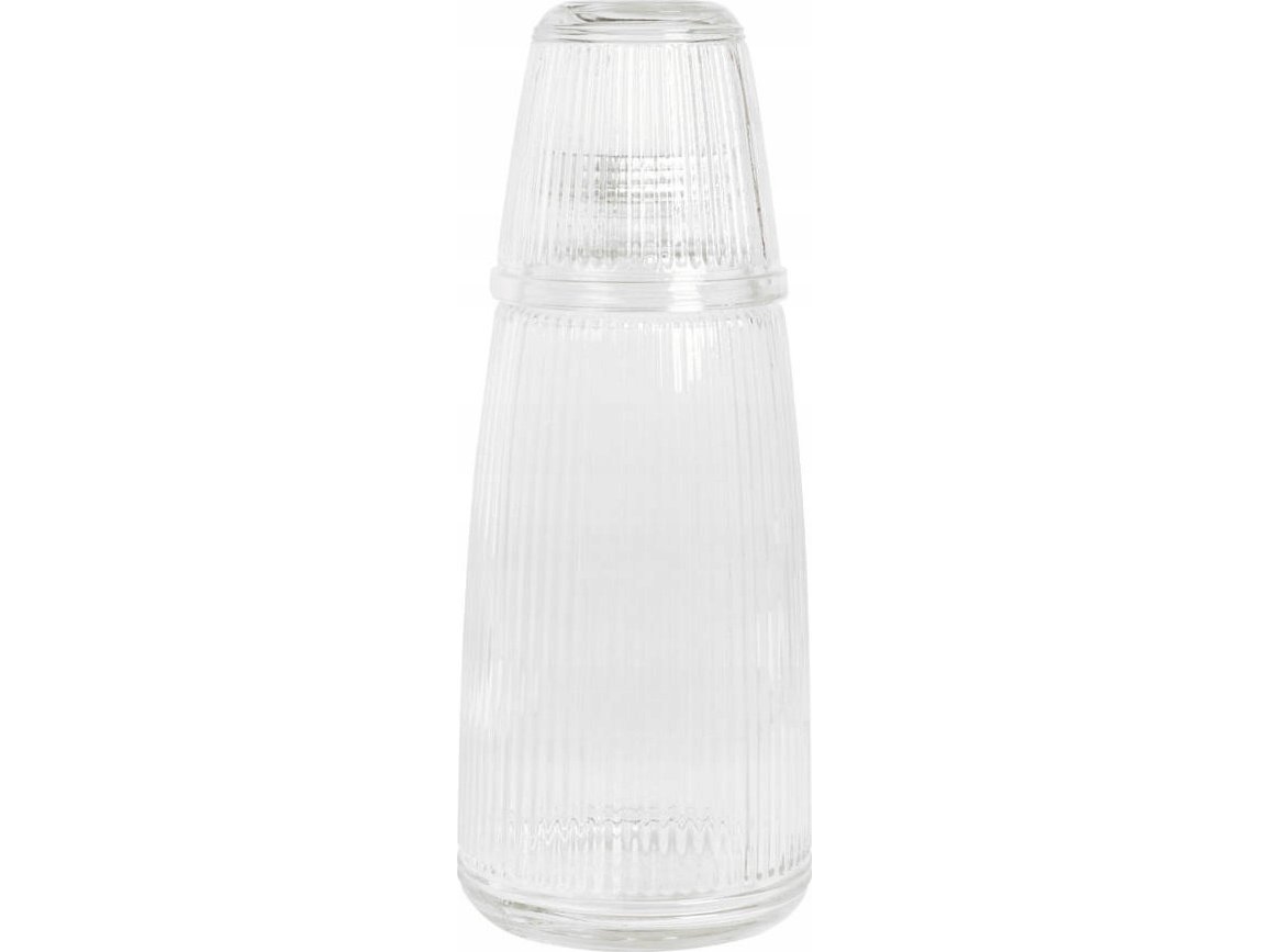 Westmark Glasflaske med skruelåg og glas, 1000 ml