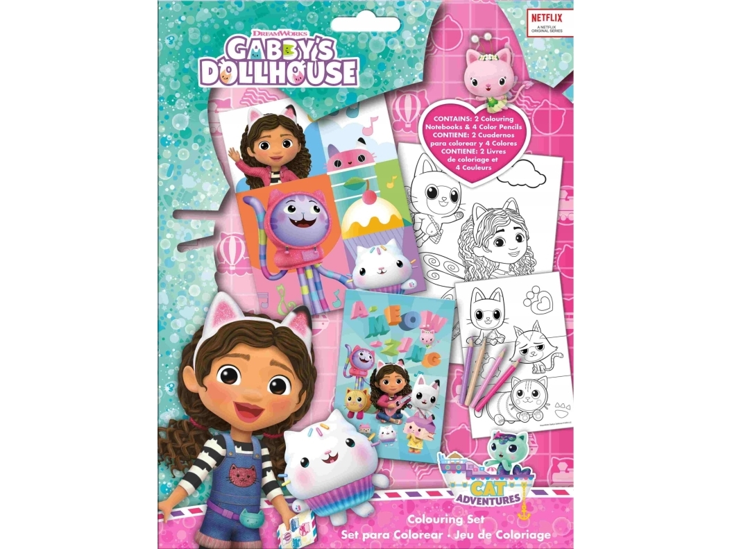 Kids Euroswan Att Farglagga Med Klistermarken Gabi Gabby \'\'s Cat Dockhus Gd00083 Kids Euroswan