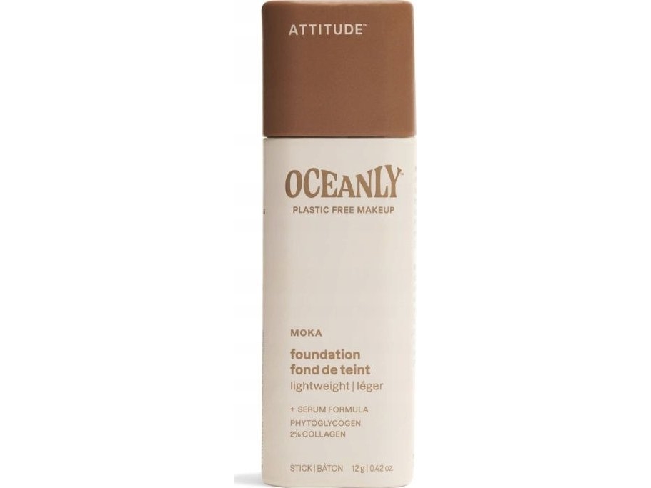 Attitude Attitude Oceanly Pudder Med Let Dækning, Moka, 12 G