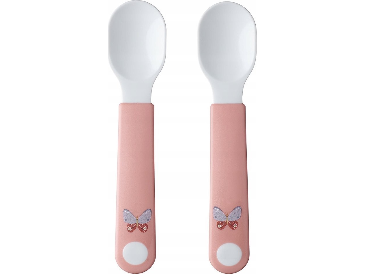 Rosti Mepal Mepal Mokomasis šaukštelis ’Flowers & Butterflies’ 2vnt