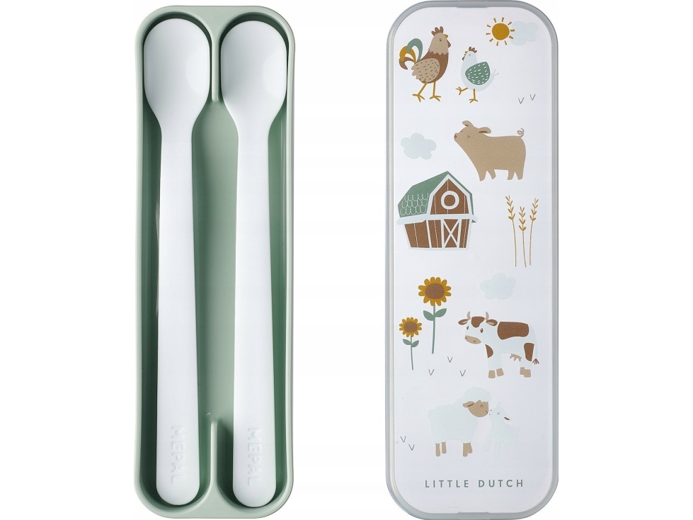 Rosti Mepal Mepal šaukšteliai kūdikiui ’Little Farm’ 2vnt