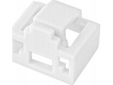 Alantec Rj45-Stiklås Mod Uautoriseret Tilslutning, Hvid (Pakke Med 24 Stk. + Nøgle) Alantec