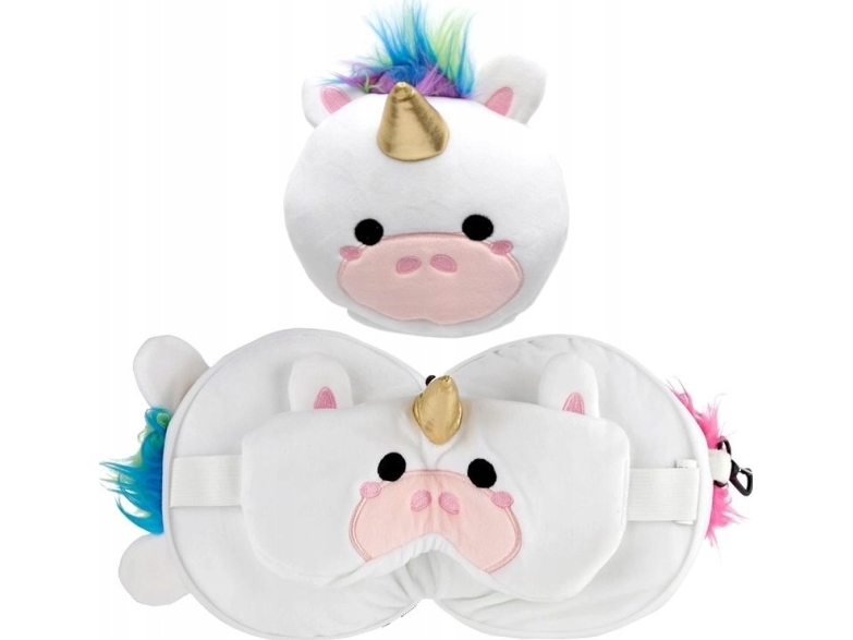 Relaxeazzz Relaxeazzz Unicorn Plush Set: Underskirt + Eyeband