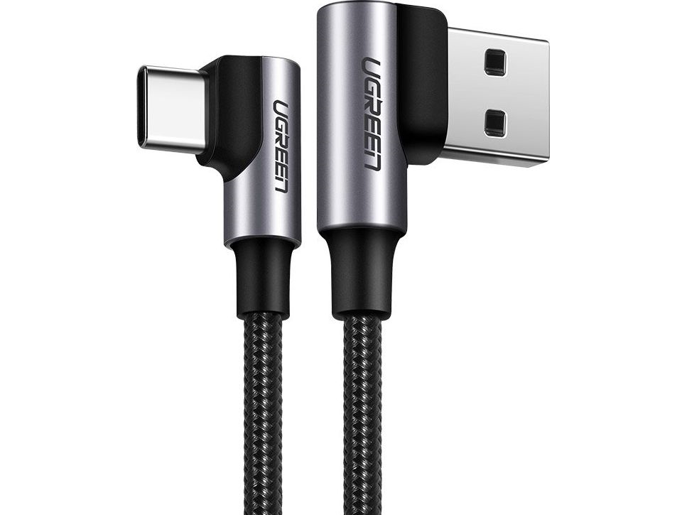 Usb-Auf-Usb-C-Kabel, Gewinkelt Ugreen Us176, 3A, 2M (Schwarz)
