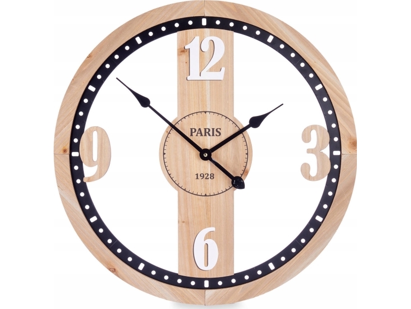 Gift Decor Zegar loftowy PARIS 1928, 60 cm | Möbler - Tillbehör - Väggklockor | GameStuff