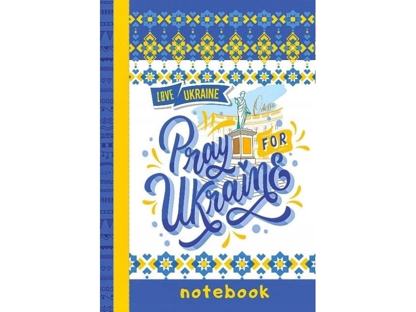 Fresh Notizbuch A6/64K, Kariert Kurz Tw Pray For Ukraine