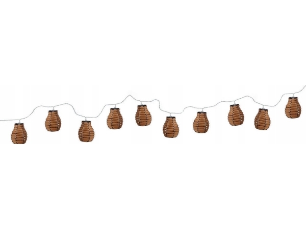 ProGarden Ljusgirlang, 10 rottinglyktor | Belysning - Annan belysning - Ljusslingor | GameStuff