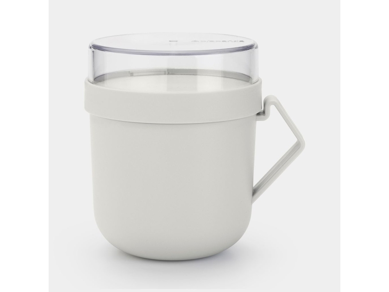 Brabantia Make & Take, Mugg, Rund, 0,6 l, Ljusgrå, Plast, Soppa | Bordssättning - Par - Muggar & koppar | GameStuff