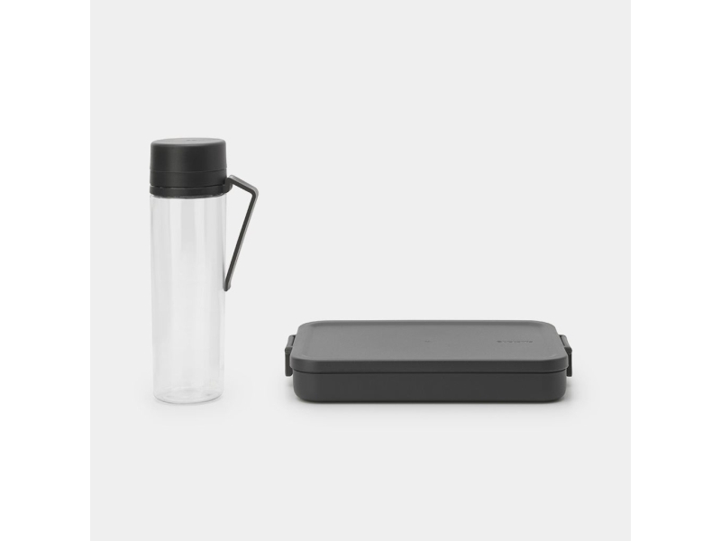 Brabantia Make & Take, Lunchbox, set, Vuxen, Grå, Transparent, Plast, Monokromatiskt, Rektangulär | Köksutrustning - lunch - Matlådor | GameStuff