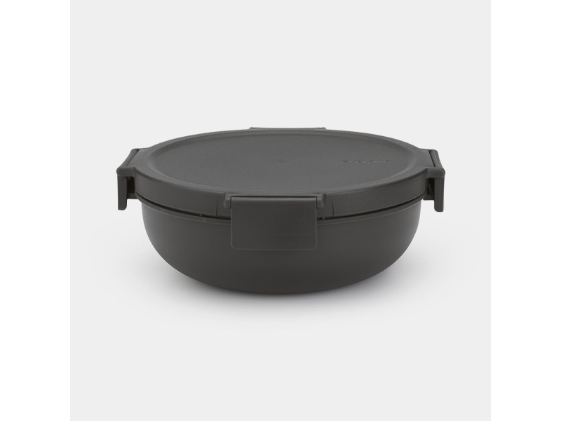 Brabantia Make & Take, Brotdose, Erwachsener, Grau, Kunststoff, Monochromatisch, Rund