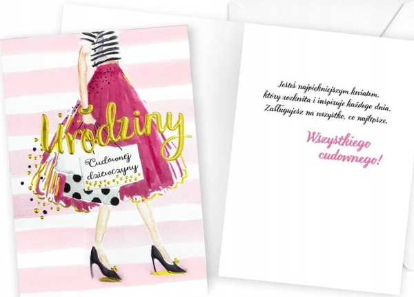 CUCCARD B6 Fødselsdagskort vidunderlig pige