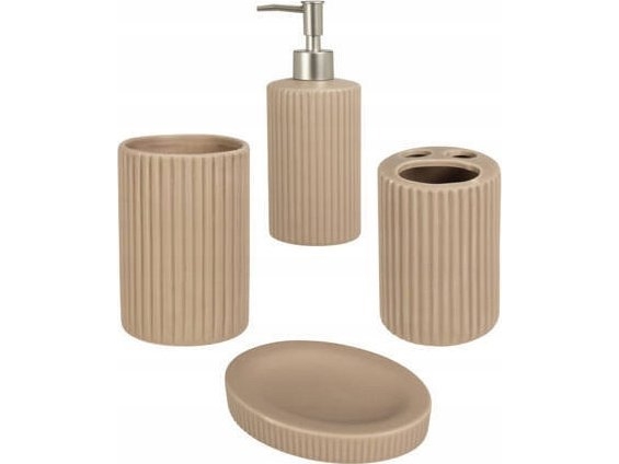 Bathroom Solutions Bad-Accessoires Aus Keramik, 4 Elemente