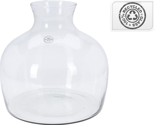 Vilde kierrätyslasimaljakko 33xw36cm Lumarko!