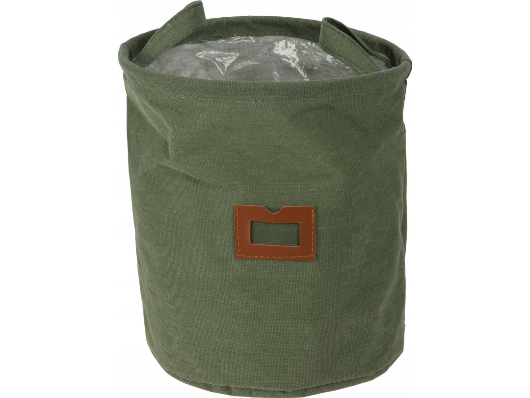 Home Styling Collection tygkorg med fönster och handtag, Ø 24 cm | N - A | GameStuff