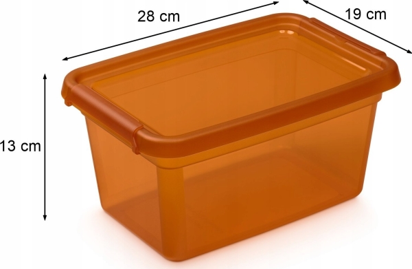 Moxom Vorratsbehälter Moxom Basestore Color, 4,5L, Bernsteinfarben, Transparent Orange