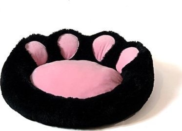 Gift Hunde Katteseng Sort Lyserød 75x75