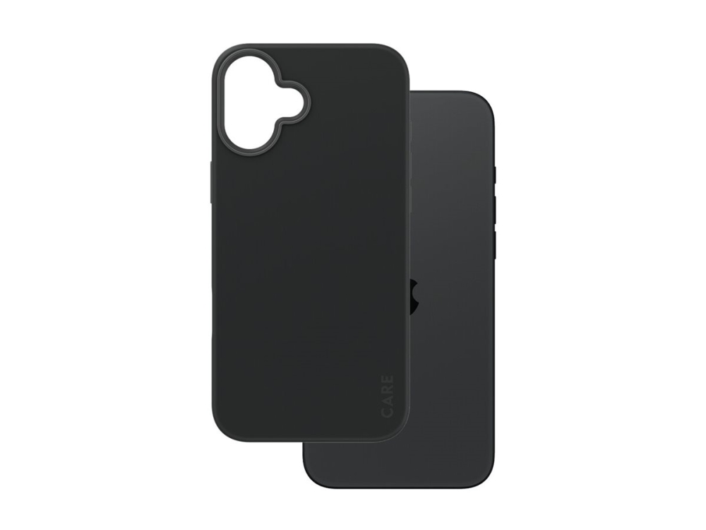 CARE by PanzerGlass - Baksidesskydd för mobiltelefon - MagSafe-kompatibilitet - oleofobisk beläggning, termoplastisk polyuretan (TPU), polykarbonat (PC) - svart - för Apple iPhone 16 Plus | Tele & GPS - Mobil tillbehör - Skydd & Väskor | GameStuff
