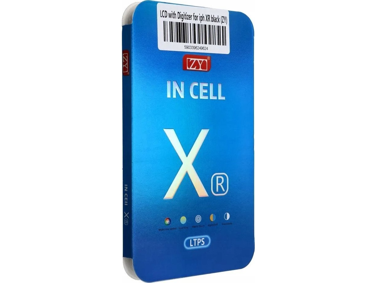Partner Tele.com skærm til iPhone Xr med touch, sort (ZY-LTPS)
