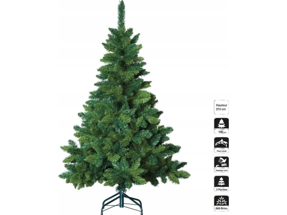 MFP papper Julgran grön, 210 cm | Julen - För julgranen - Konstgjorda julgranar | GameStuff