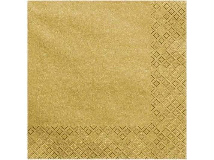 MFP papirservietter 3-lags guld 40x40 cm (20 stk.)