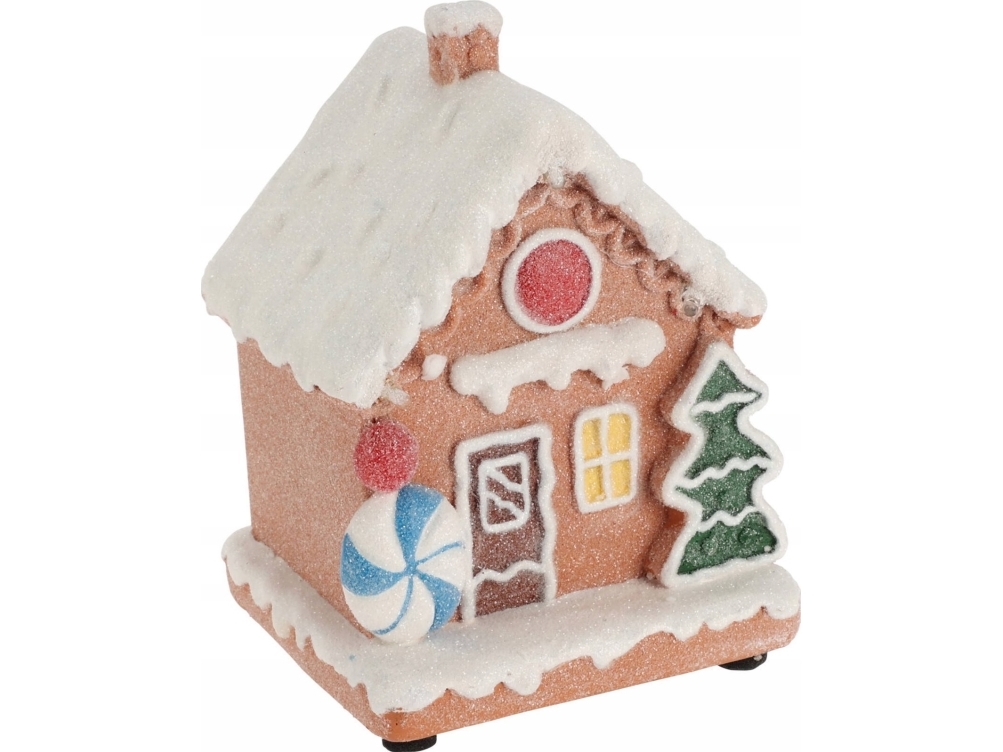 Home Styling Collection Joulukoriste Koristeellinen piparkakkutalo, 9 x 8 x 13 cm