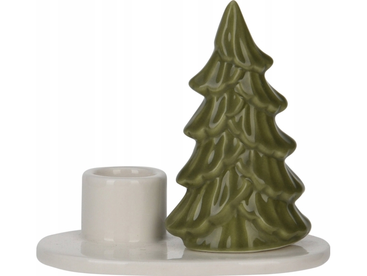 Home Styling Collection julelysholder med juletræ, 8 cm