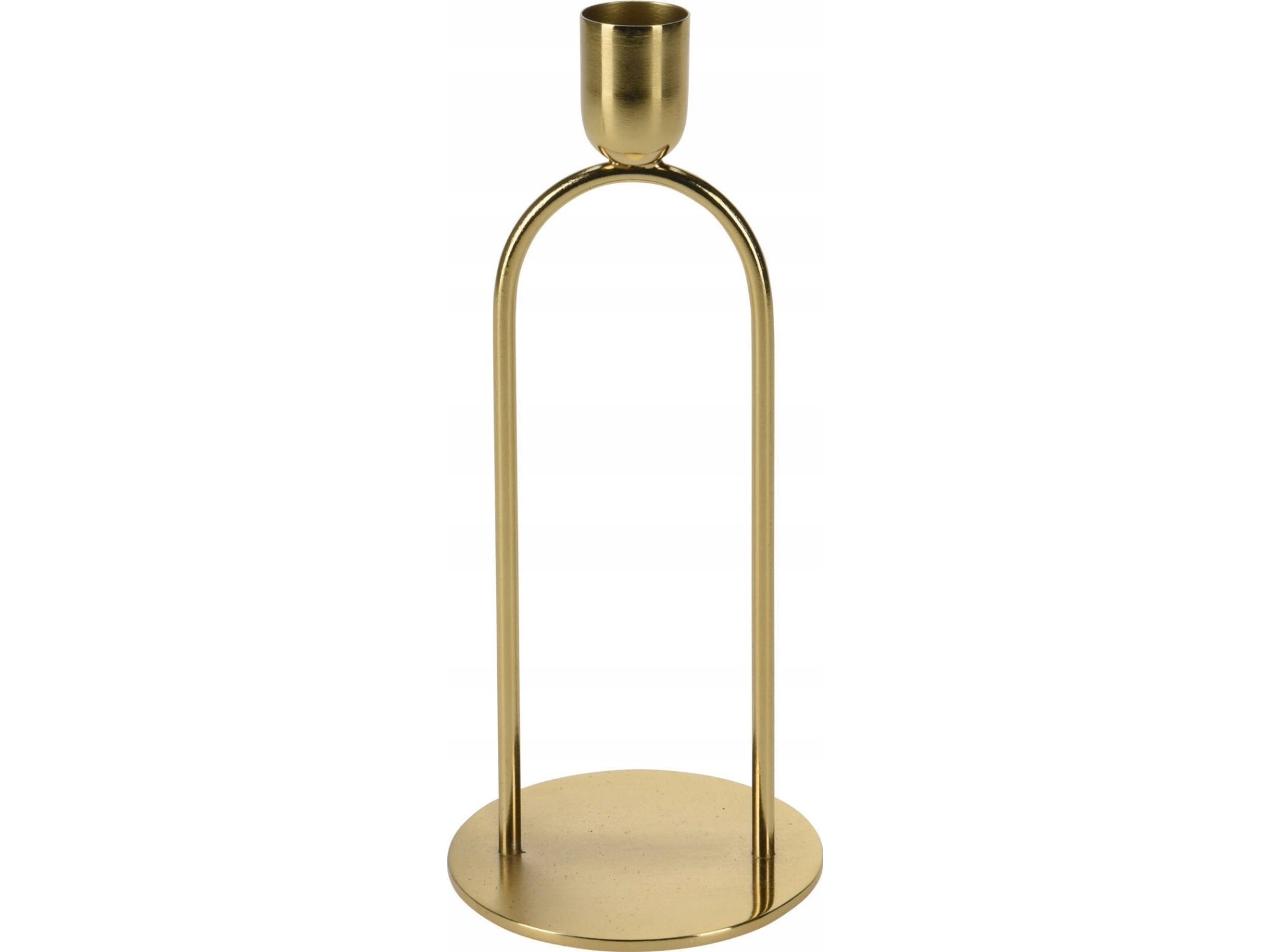 Home Styling Collection Dekorativ ljusstake i metall, guld, 20 cm | Bordssättning - Bar & vin - Ljusstakar och Lampor | GameStuff