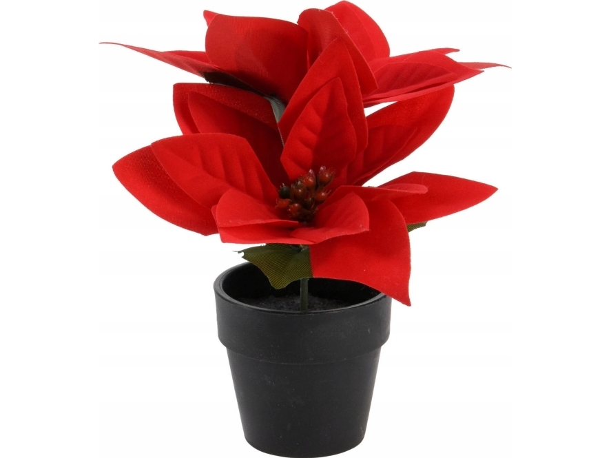 Home Styling Collection Konstgjord Betlehemsstjärna i kruka, höjd 18 cm | N - A | GameStuff