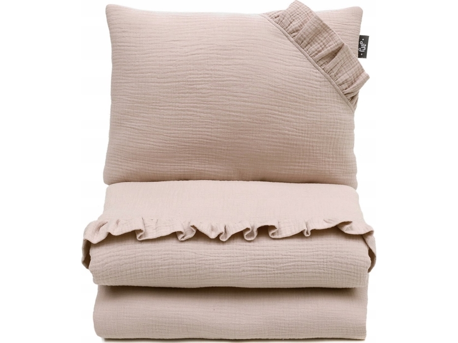 Pulp Bamboo Babyliege-Muslin Mit Füllung 80X100 Cm Beige