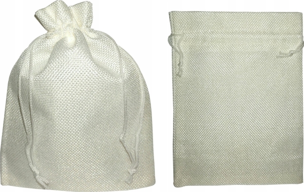 Mfp Papier Jute Taschen Weiß 20X15cm 2Pcs