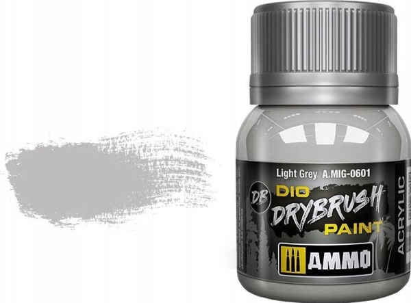 Vallejo Ammo DIO Drybrush - Light Grey