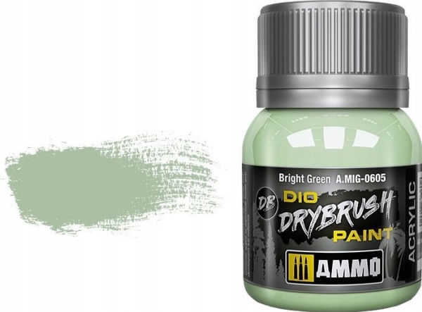 Vallejo Ammo DIO drybrush - bright green
