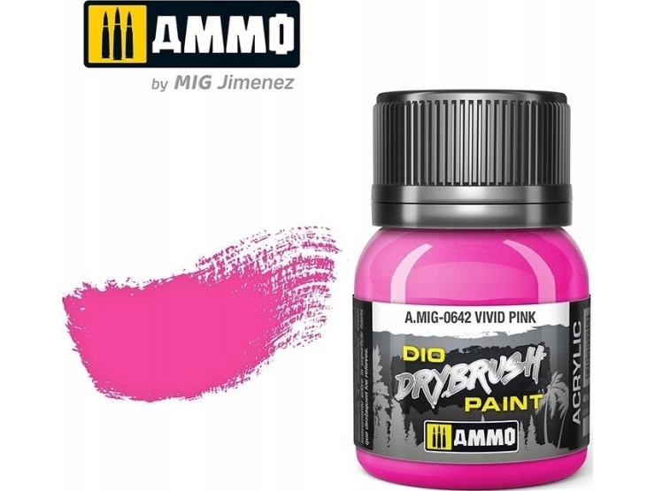 Vallejo Ammo: DIO Drybrush - Vivid Pink | Skola & Hobby - Konstmaterial - Specialprodukter | GameStuff