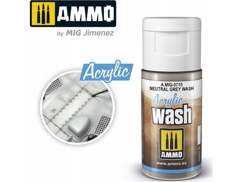 Vallejo Ammo akrylvask - neutral grå vask