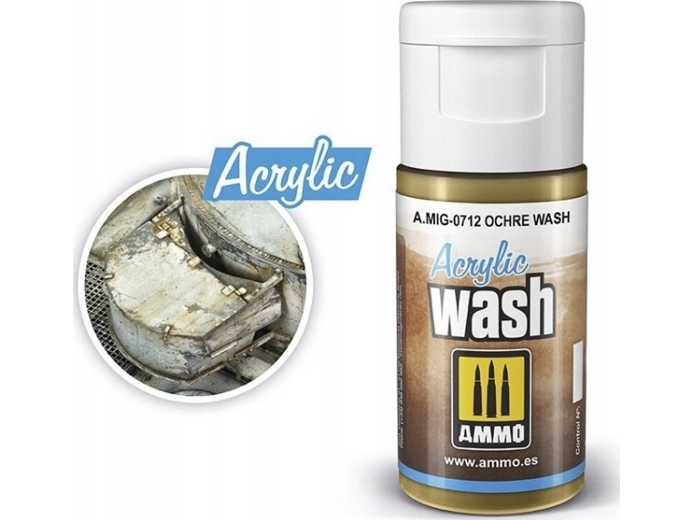 Vallejo Ammo: Acrylic Wash - Ochre Wash