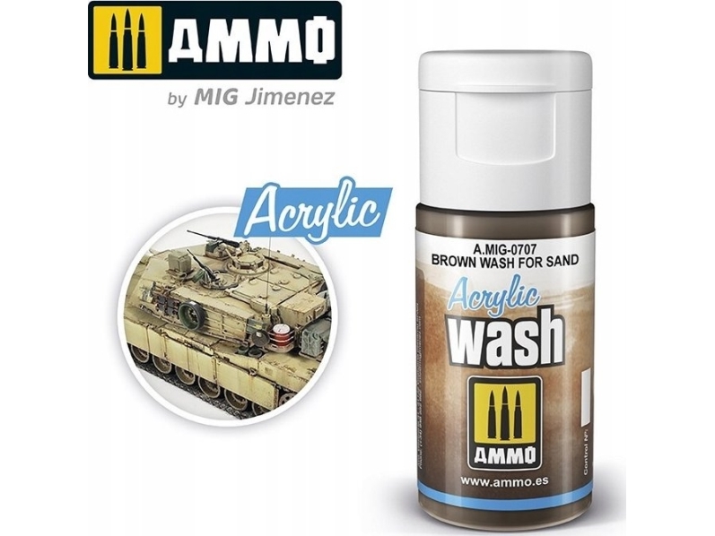 Vallejo Ammo: Acrylic Wash - Brown Wash for Sand