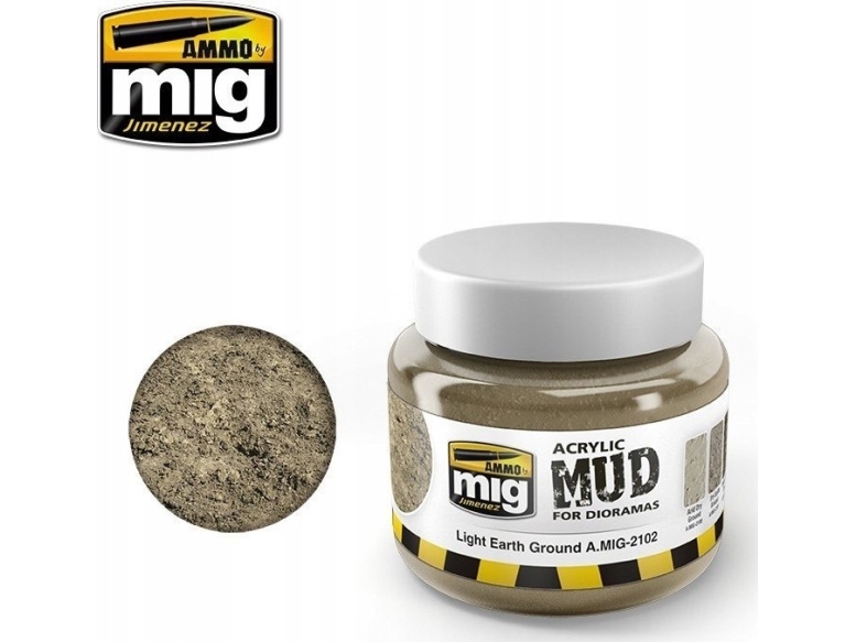 Vallejo Ammo: Acrylic Mud for Dioramas - Light Earth Ground (250 ml)
