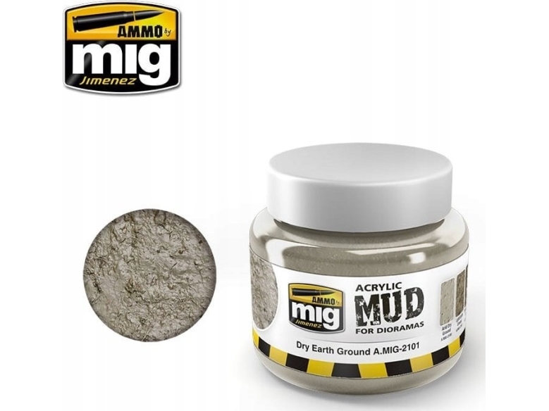 Vallejo Ammo: Acrylic Mud for Dioramas - Dry Earth Ground (250 ml)