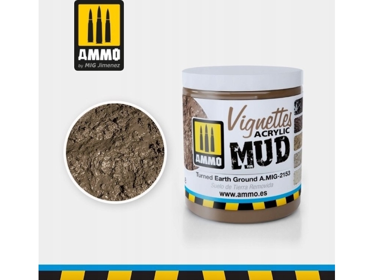 Vallejo Ammo: Acrylic Mud - Vignettes - Turned Earth Ground (100 ml)